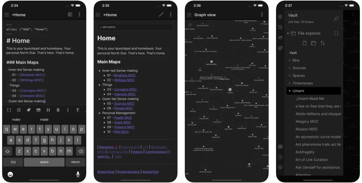 ?筆記知識庫APP開發界面